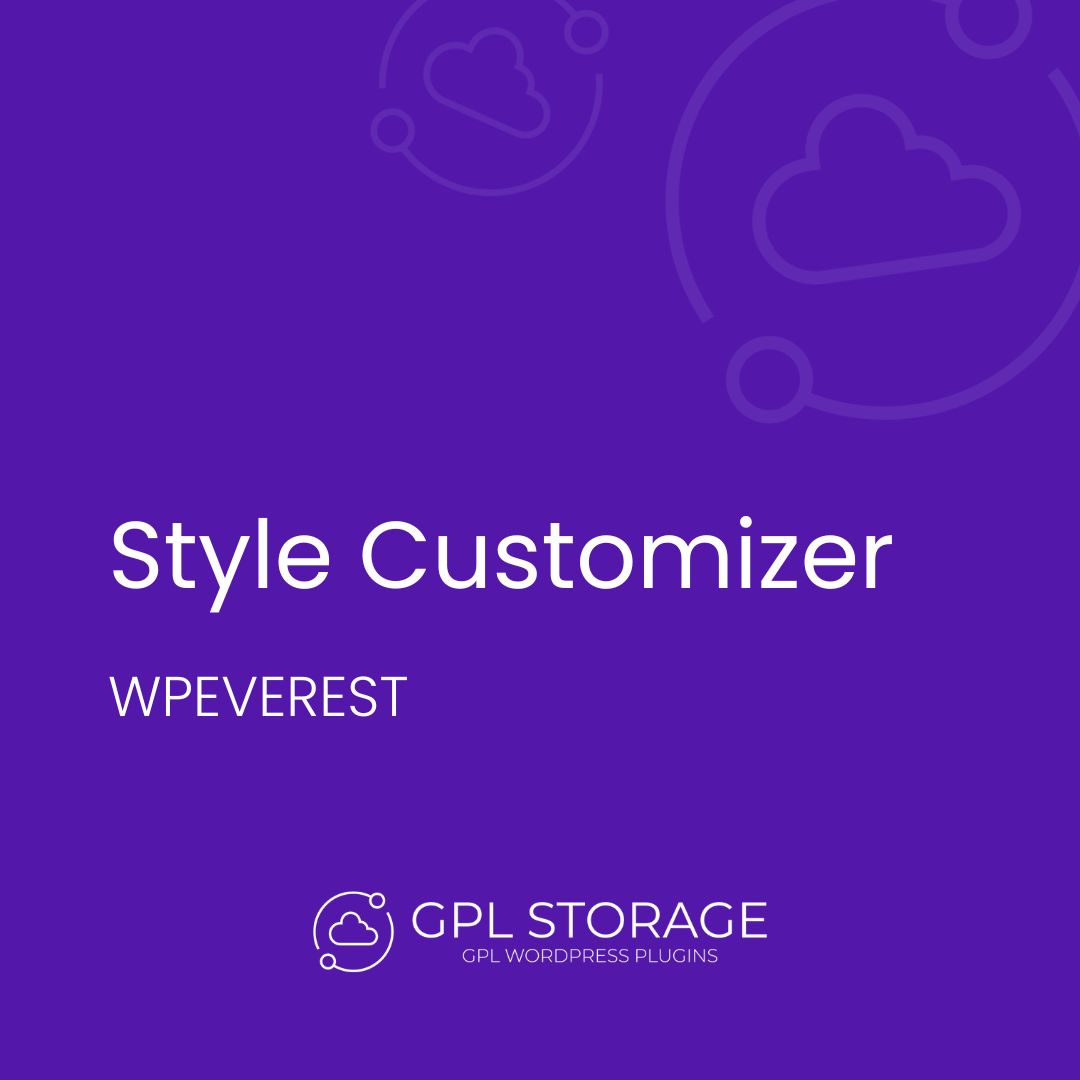 Style Customizer-WPEVEREST GPL Download