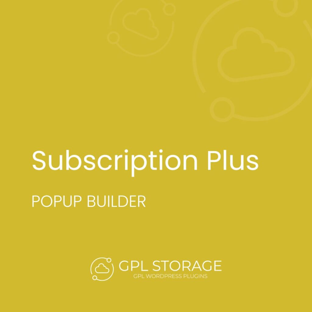 Subscription Plus-POPUP BUILDER GPL Download