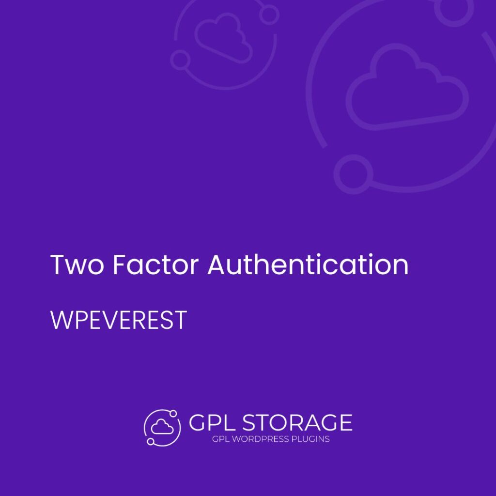 Two Factor Authentication-WPEVEREST GPL Download