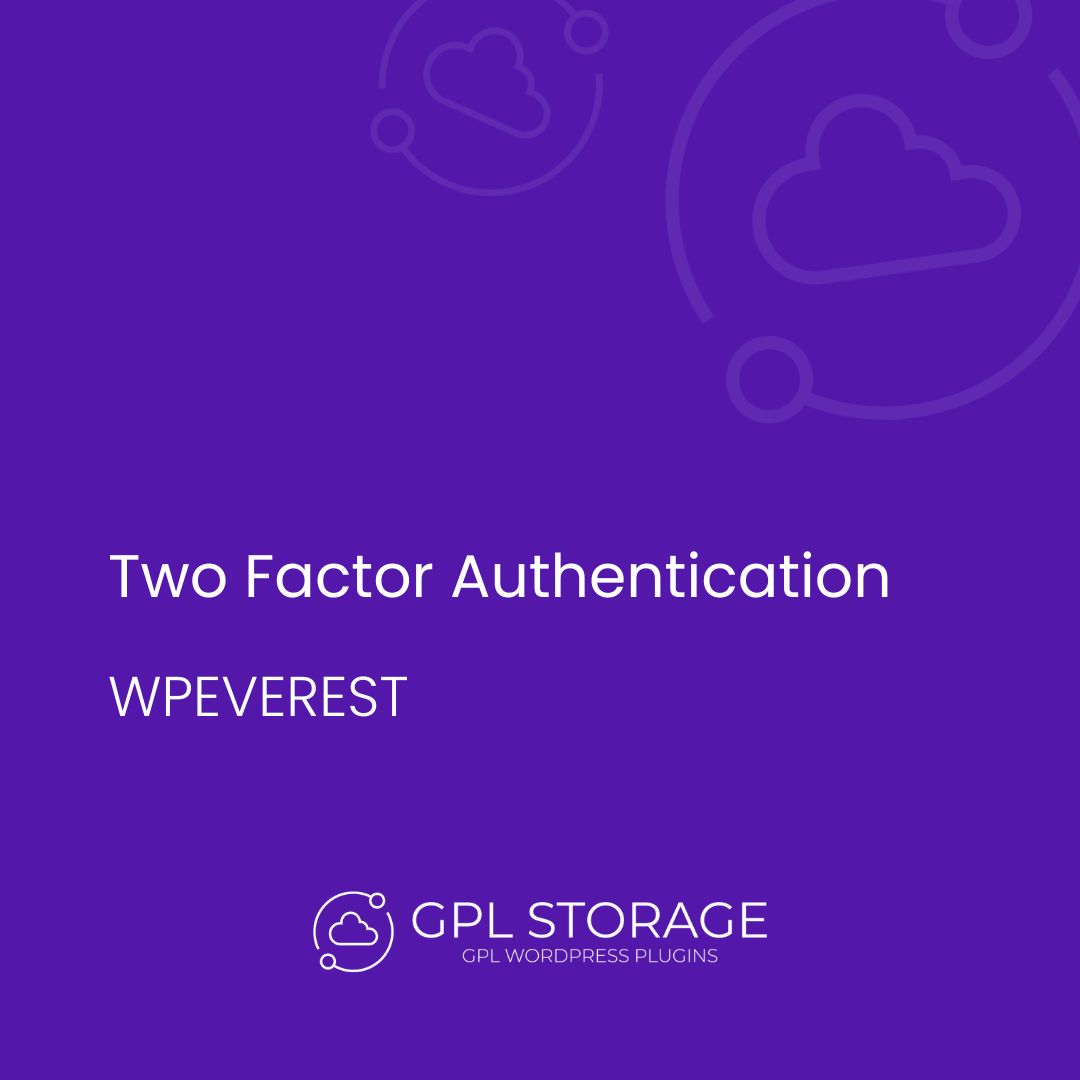 Two Factor Authentication-WPEVEREST GPL Download