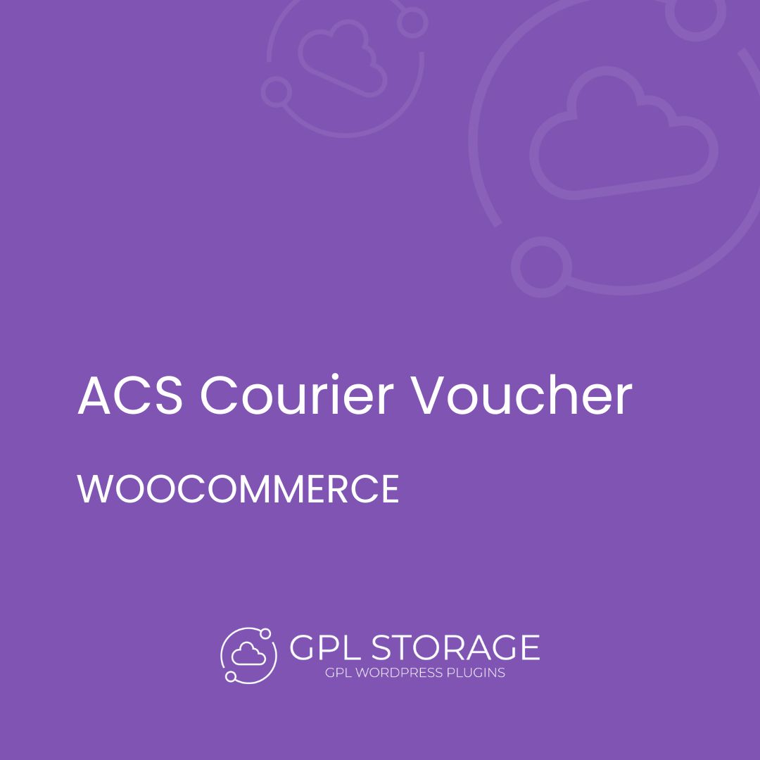 Acs Courier Voucher-WOOCOMMERCE GPL Download