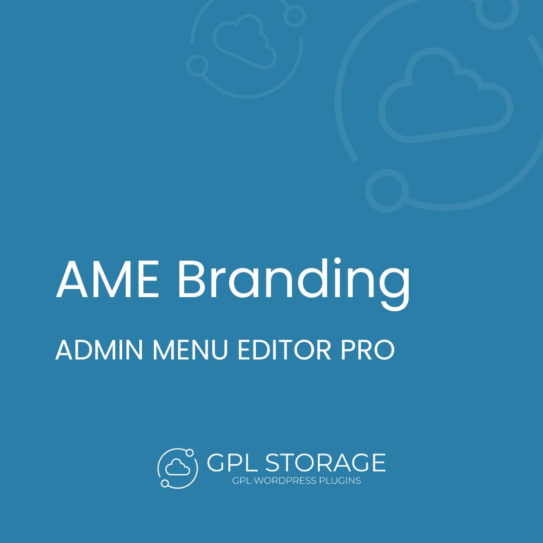 Ame Branding-ADMIN MENU EDITOR PRO GPL Download