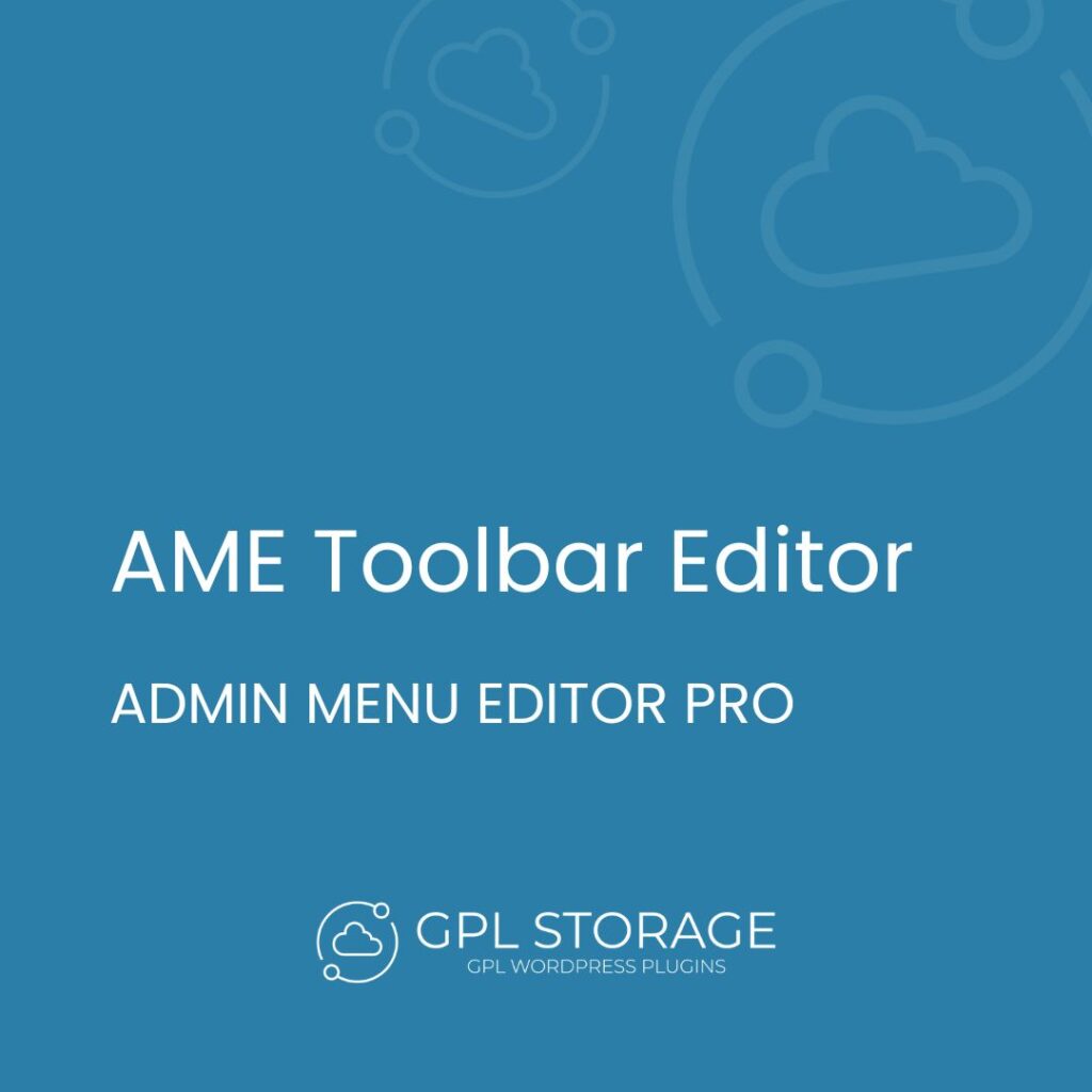 Ame Toolbar Editor-ADMIN MENU EDITOR PRO GPL Download