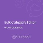 Bulk Category Editor for WooCommerce