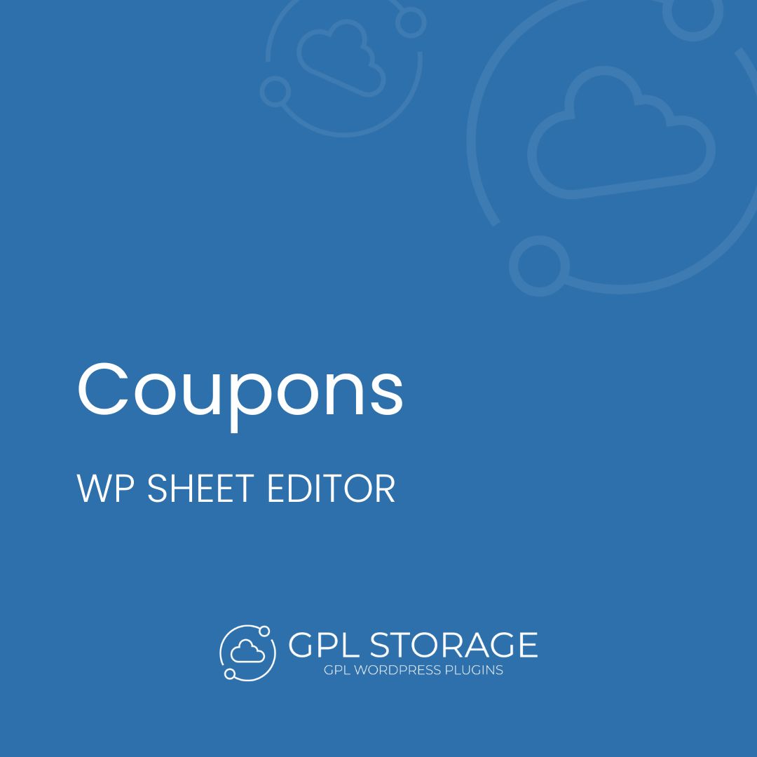 Coupons-WP SHEET EDITOR GPL Download