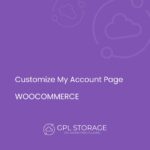 Customize My Account Page For Woocommerce