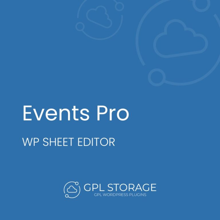 WP Sheet Editor – Events Pro