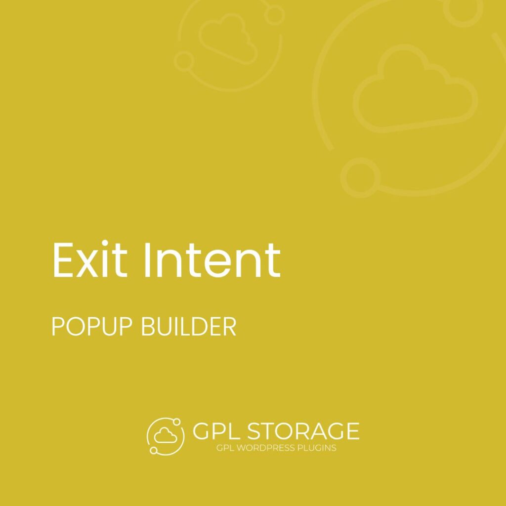 Exit Intent-POPUP BUILDER GPL Download