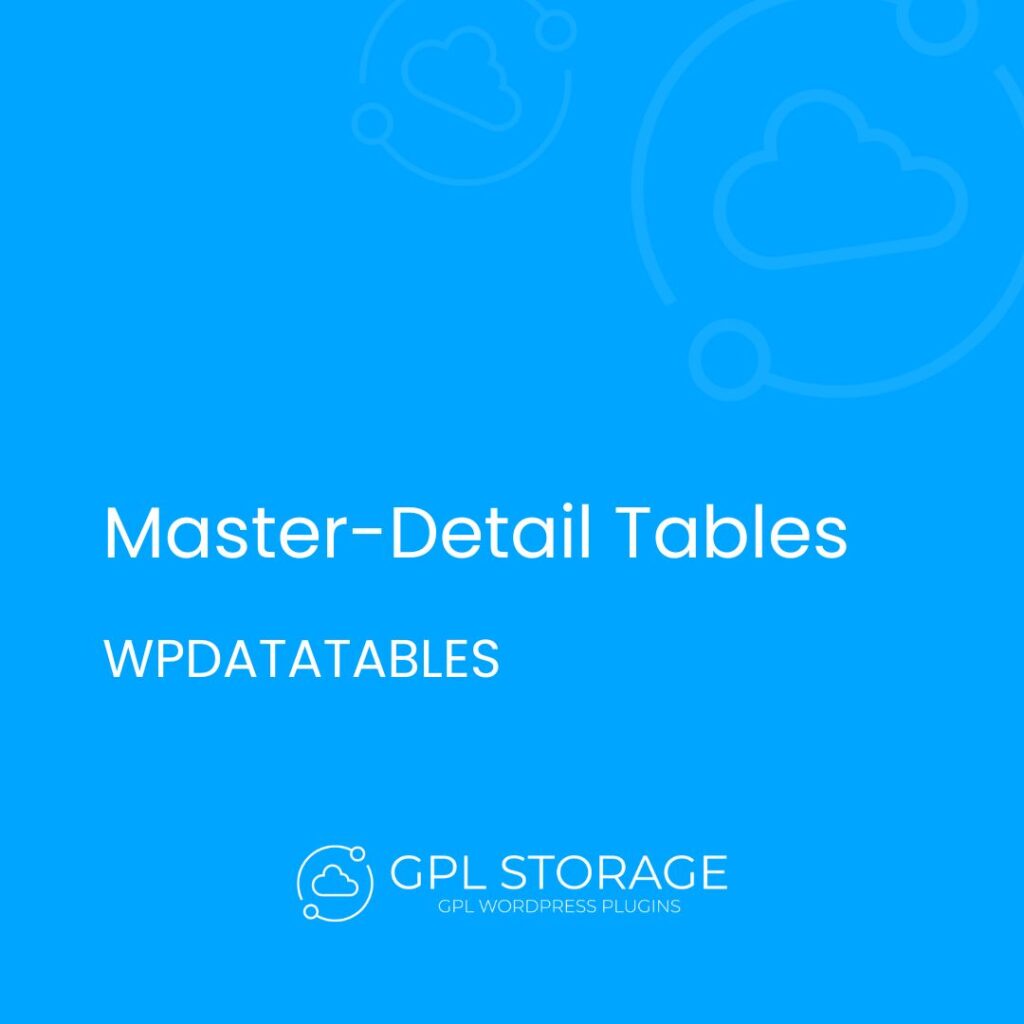 Master Detail Tables-WPDATATABLES GPL Download