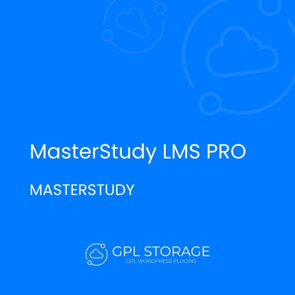 Masterstudy Lms Pro-MASTERSTUDY GPL Download