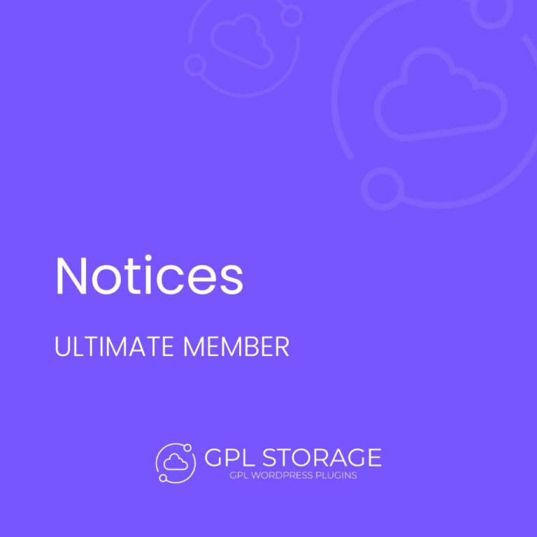 Ultimate Member – Notices