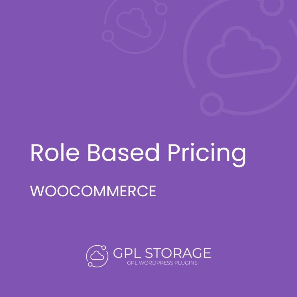 Role Based Pricing-WOOCOMMERCE GPL Download