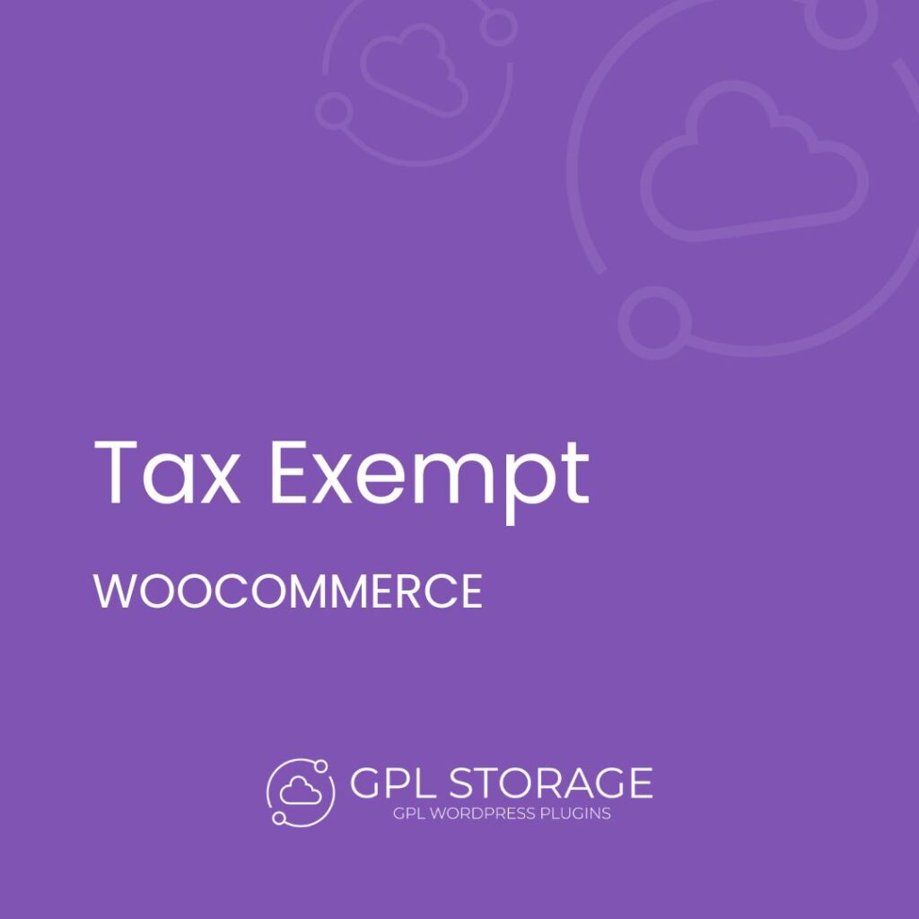 Tax Exempt-WOOCOMMERCE GPL Download