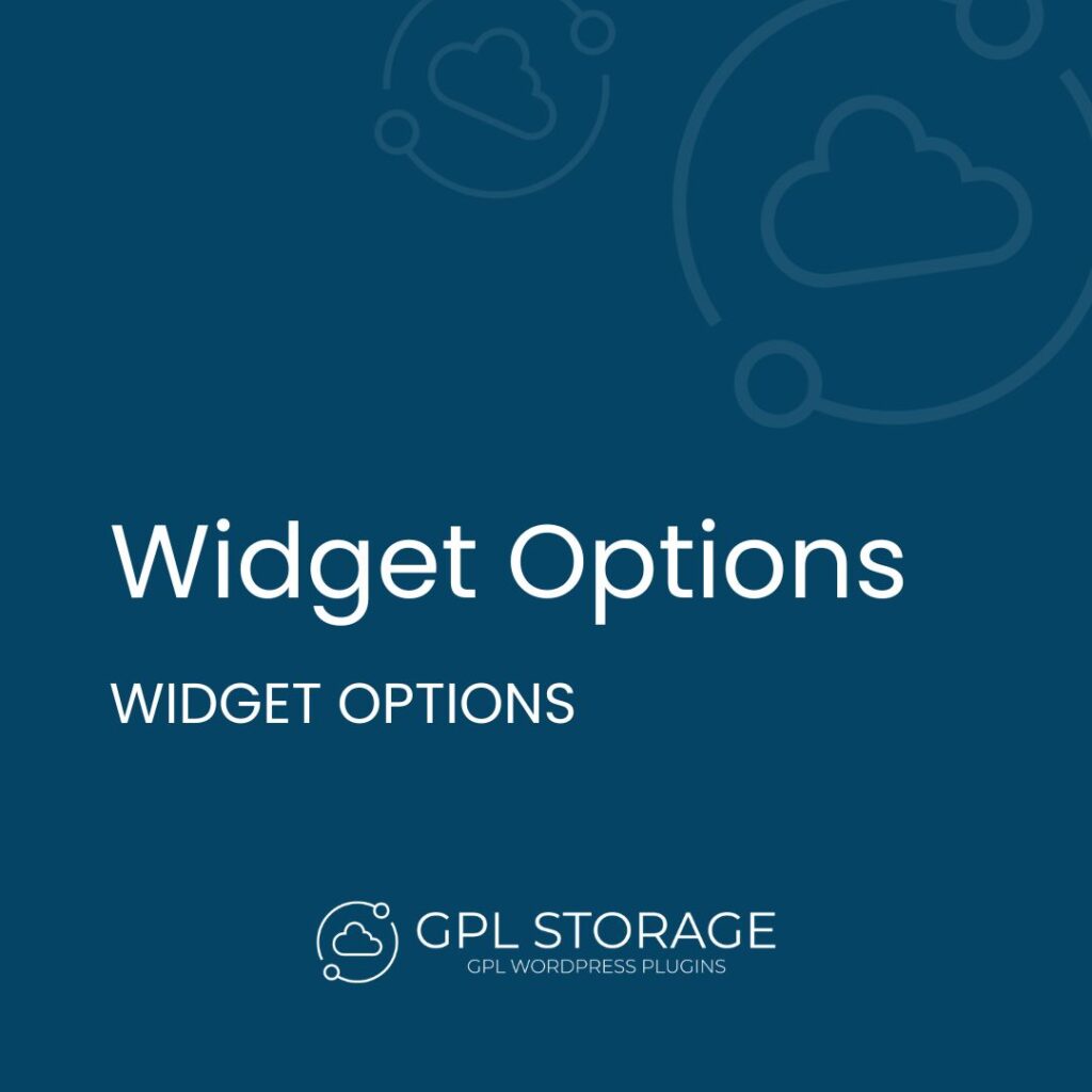 Widget Options-WIDGET OPTIONS GPL Download