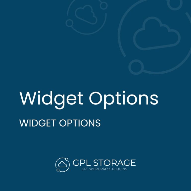 Widget Options – Extended