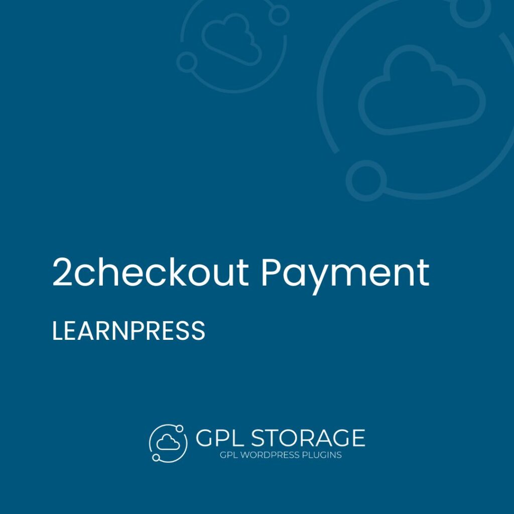 2checkout Payment-LEARNPRESS GPL Download