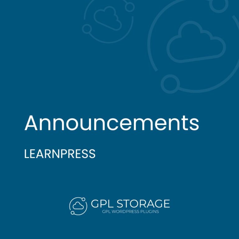 LearnPress Announcements Add-on