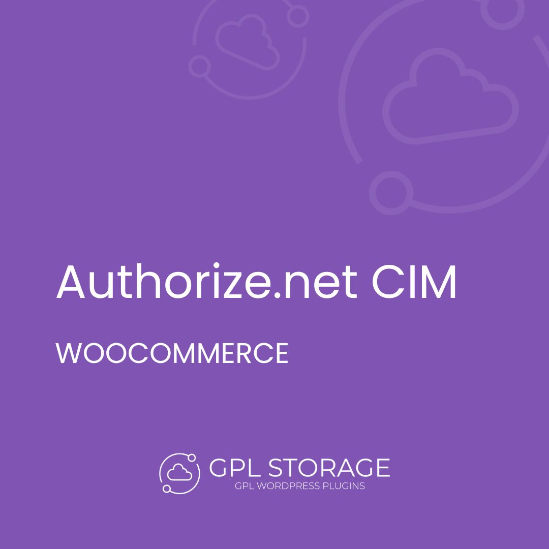 Authorize.net Cim-WOOCOMMERCE GPL Download