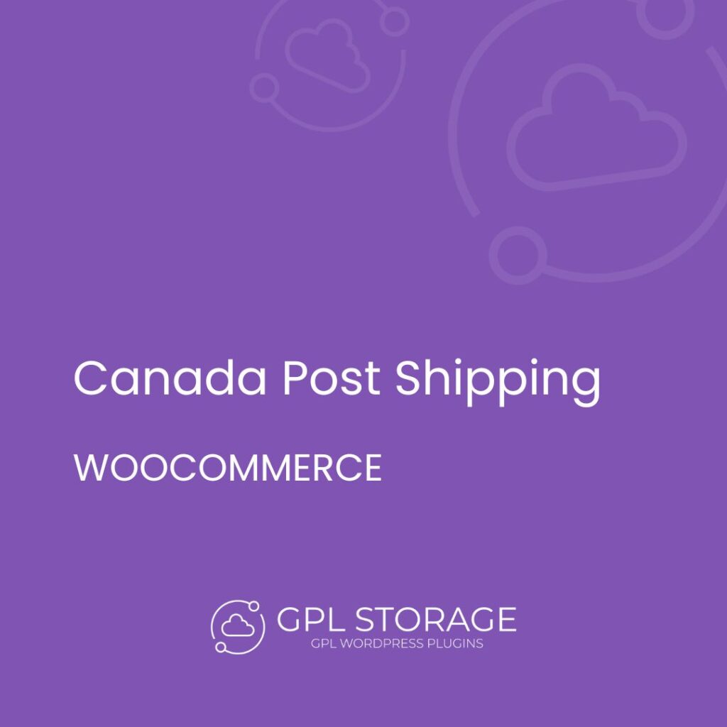 Canada Post Shipping-WOOCOMMERCE GPL Download