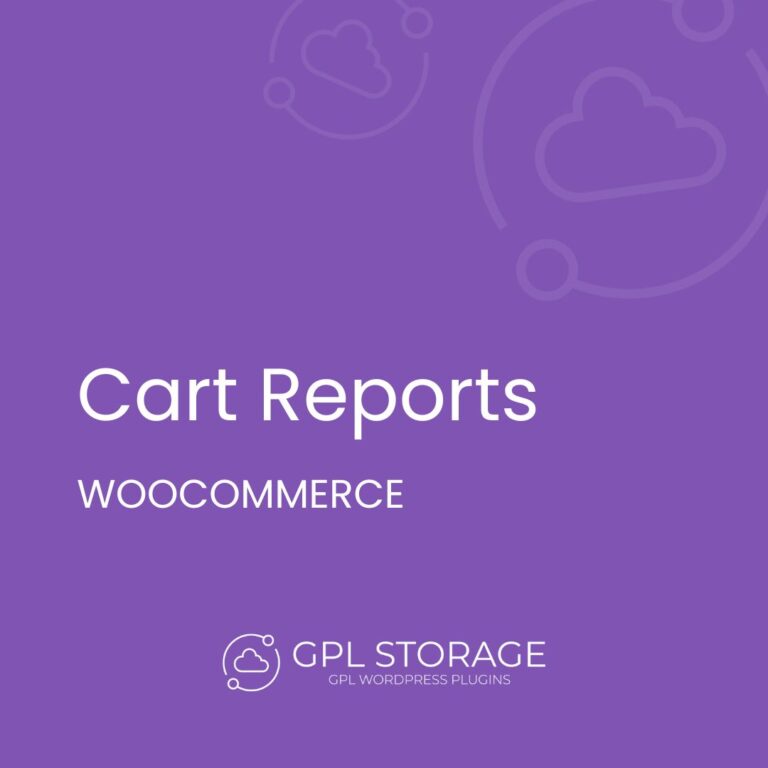 WooCommerce Cart Reports