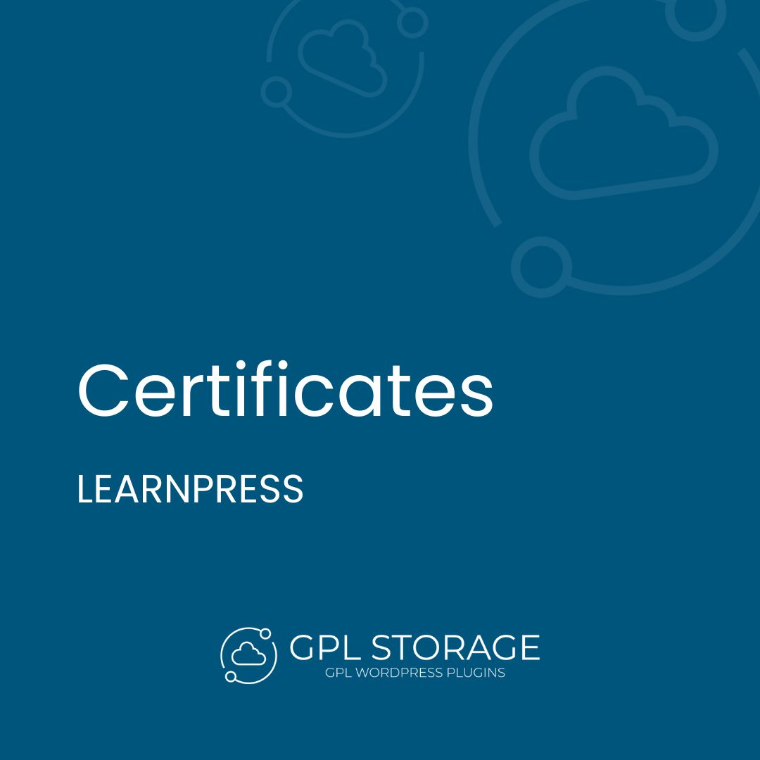 Certificates-LEARNPRESS GPL Download