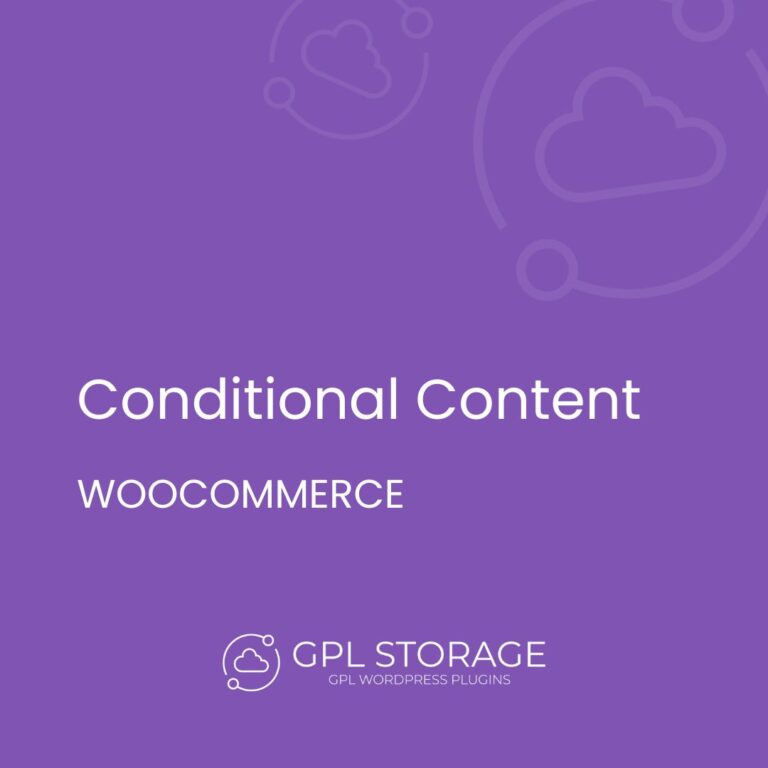 WooCommerce Conditional Content