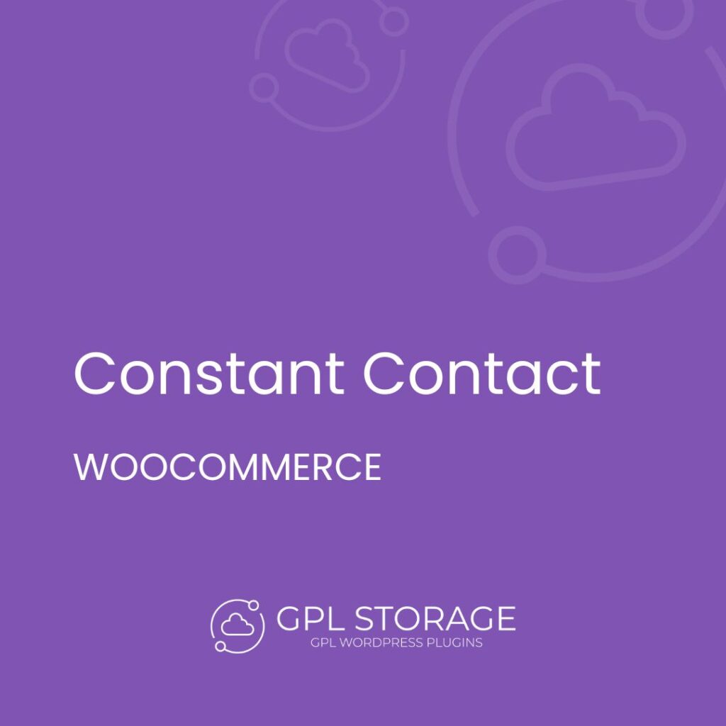 Constant Contact-WOOCOMMERCE GPL Download