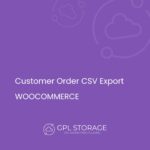 WooCommerce Customer Order CSV Export