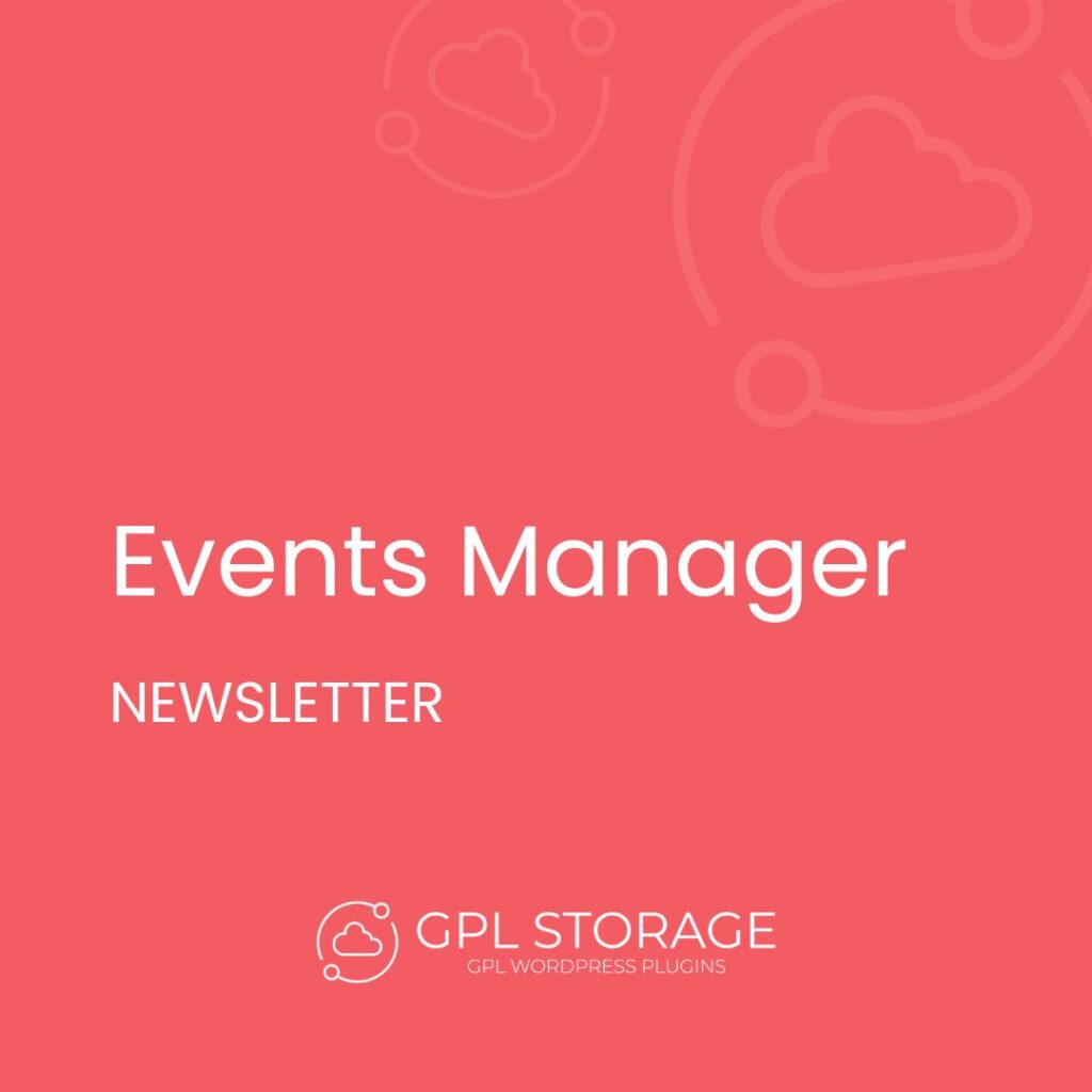 Events Manager-NEWSLETTER GPL Download