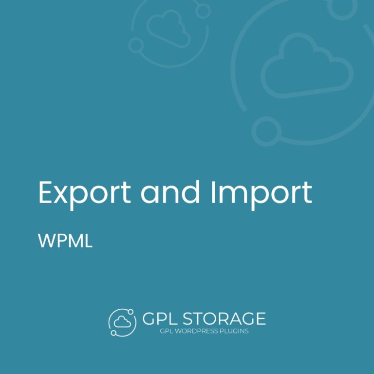 WPML Export and Import