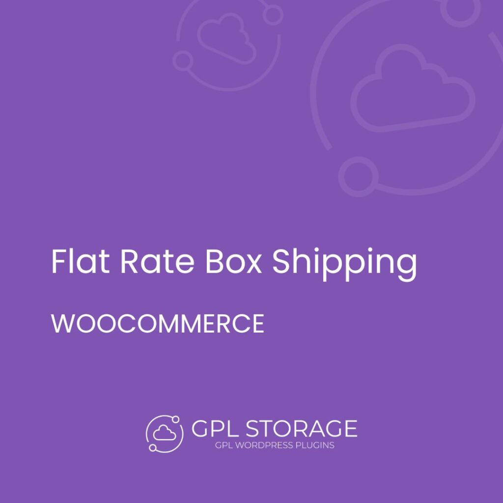 Flat Rate Box Shipping-WOOCOMMERCE GPL Download