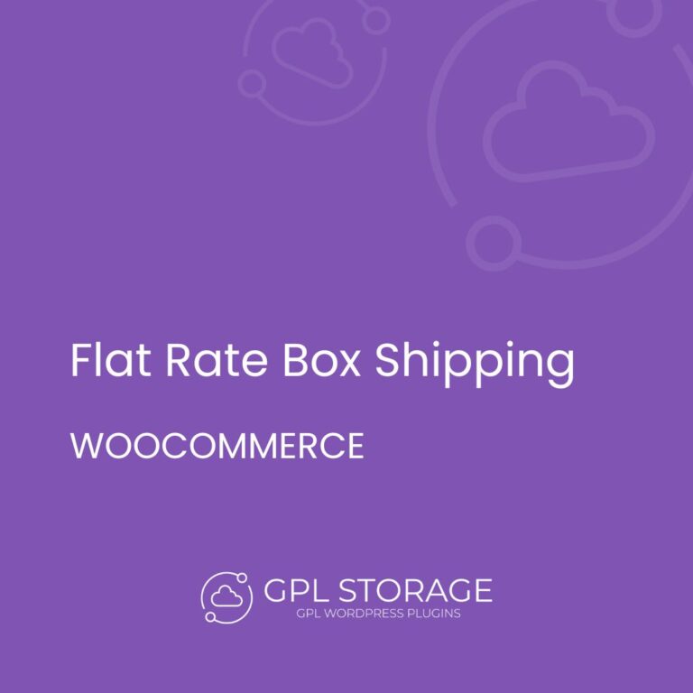 WooCommerce Flat Rate Box Shipping