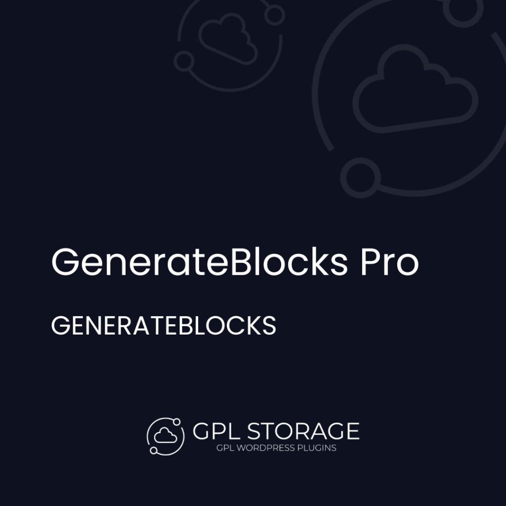 Generateblocks Pro-GENERATEBLOCKS GPL Download