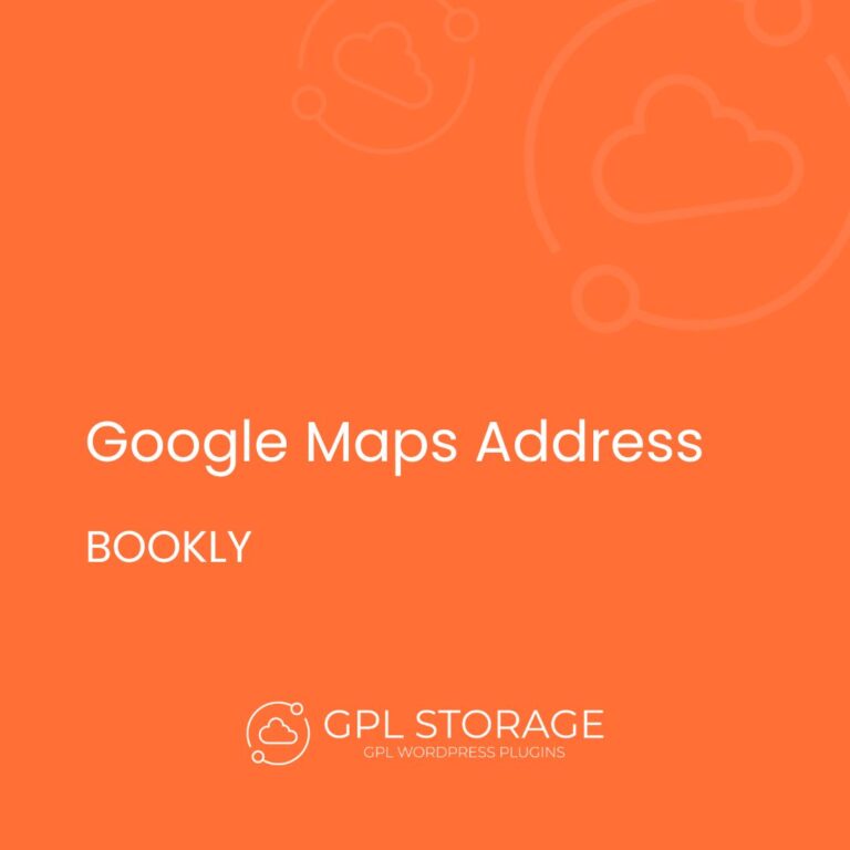 Bookly Google Maps Address (Add-on)