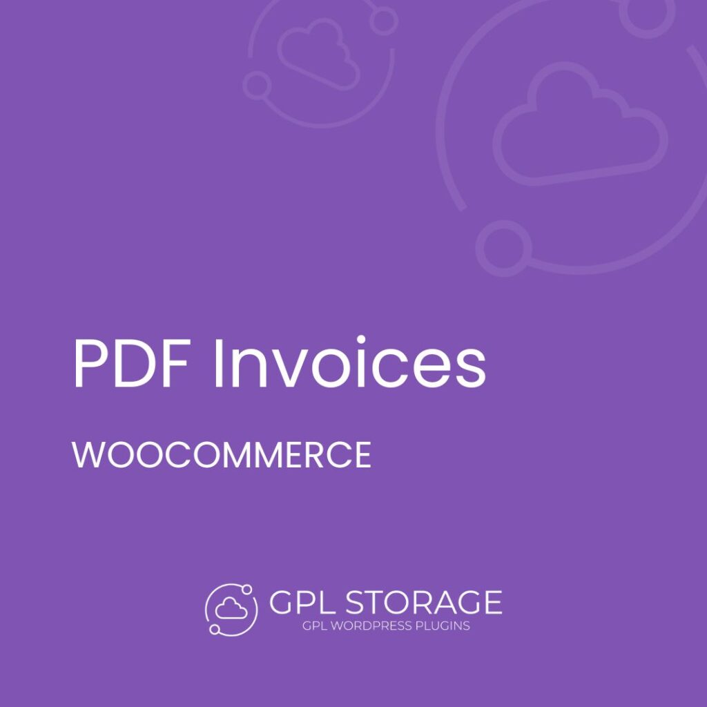 Pdf Invoices-WOOCOMMERCE GPL Download