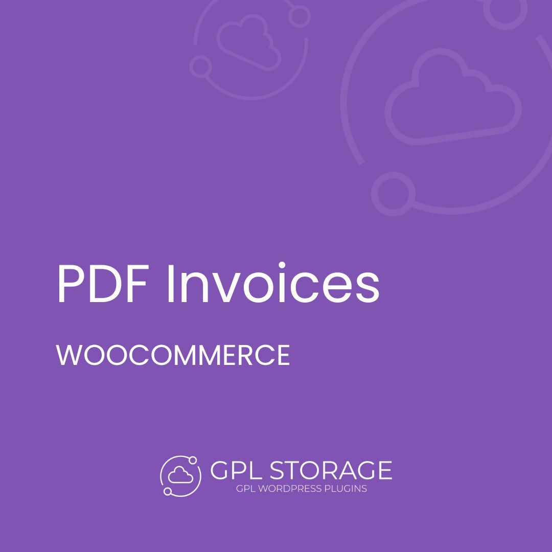 Pdf Invoices-WOOCOMMERCE GPL Download