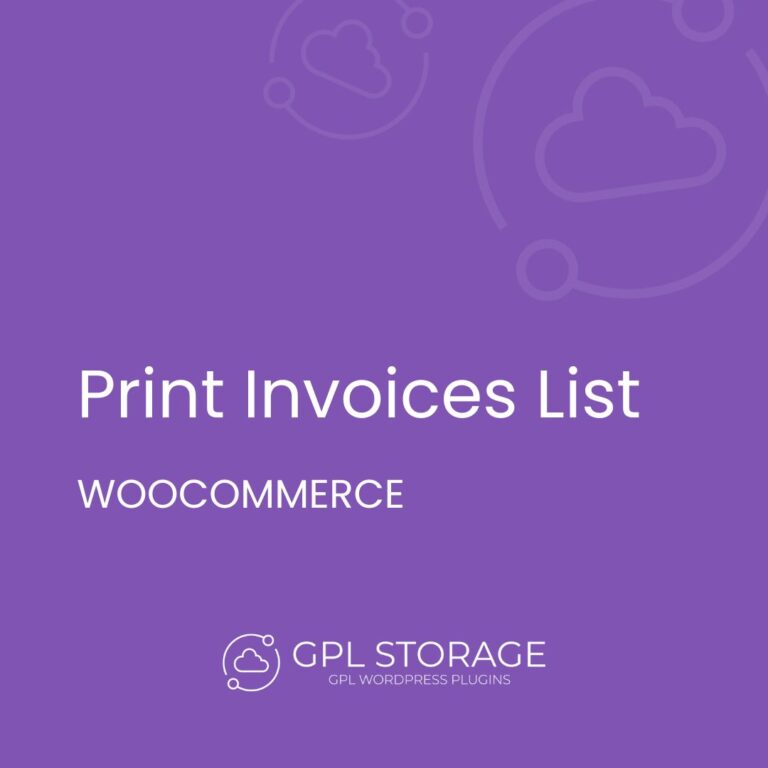 WooCommerce Print Invoices & Packing List