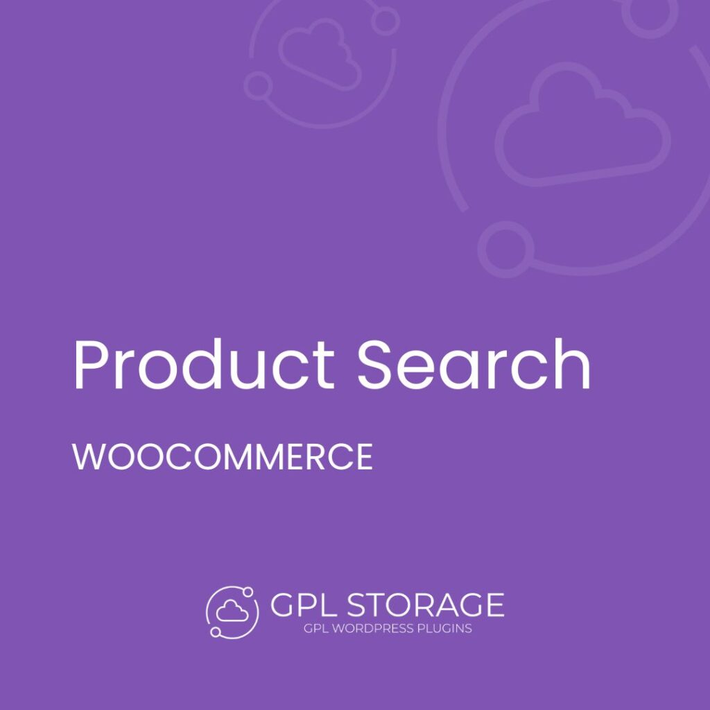 Product Search-WOOCOMMERCE GPL Download