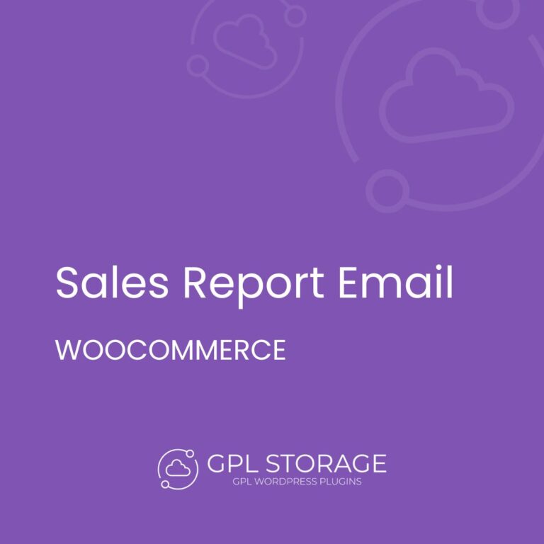 WooCommerce Sales Report Email