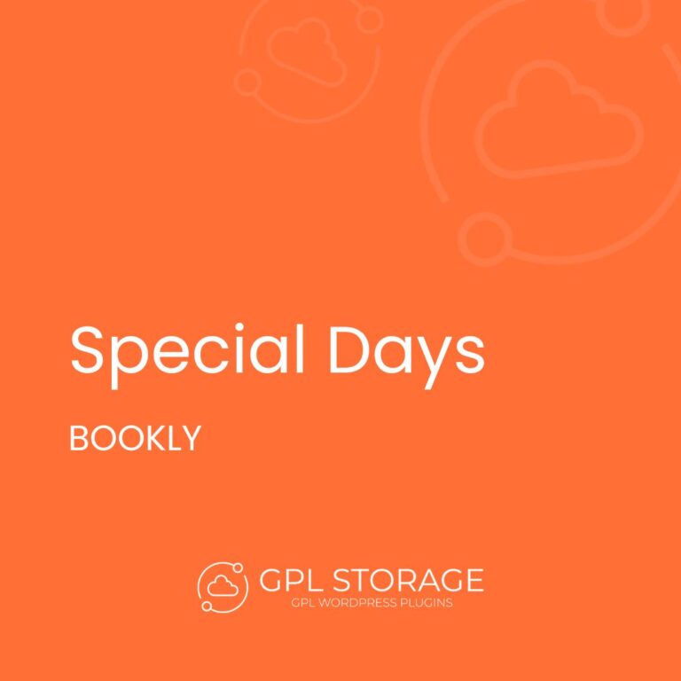 Bookly Special Days (Add-on)