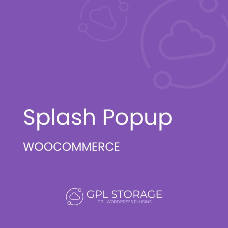 WooCommerce Splash Popup