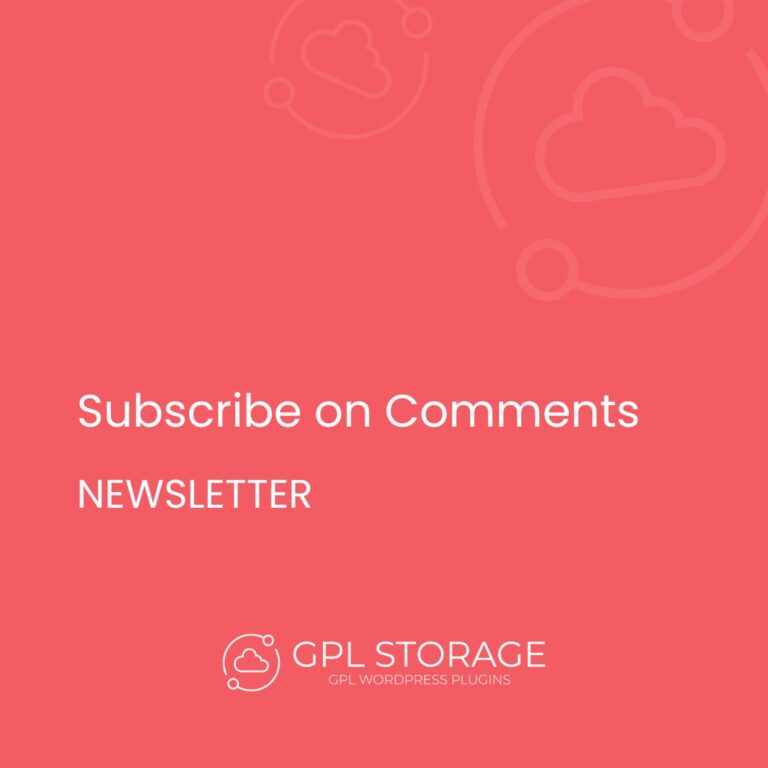 Newsletter – Subscribe on Comments