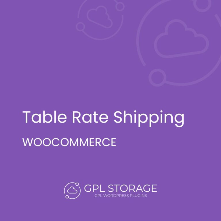 WooCommerce Table Rate Shipping