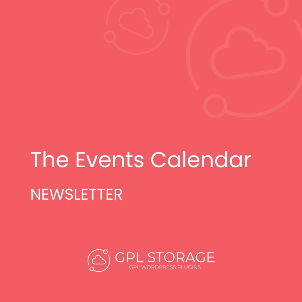 The Events Calendar-NEWSLETTER GPL Download