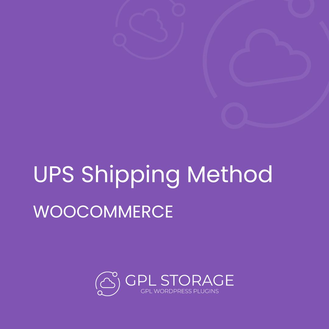 Ups Shipping Method-WOOCOMMERCE GPL Download