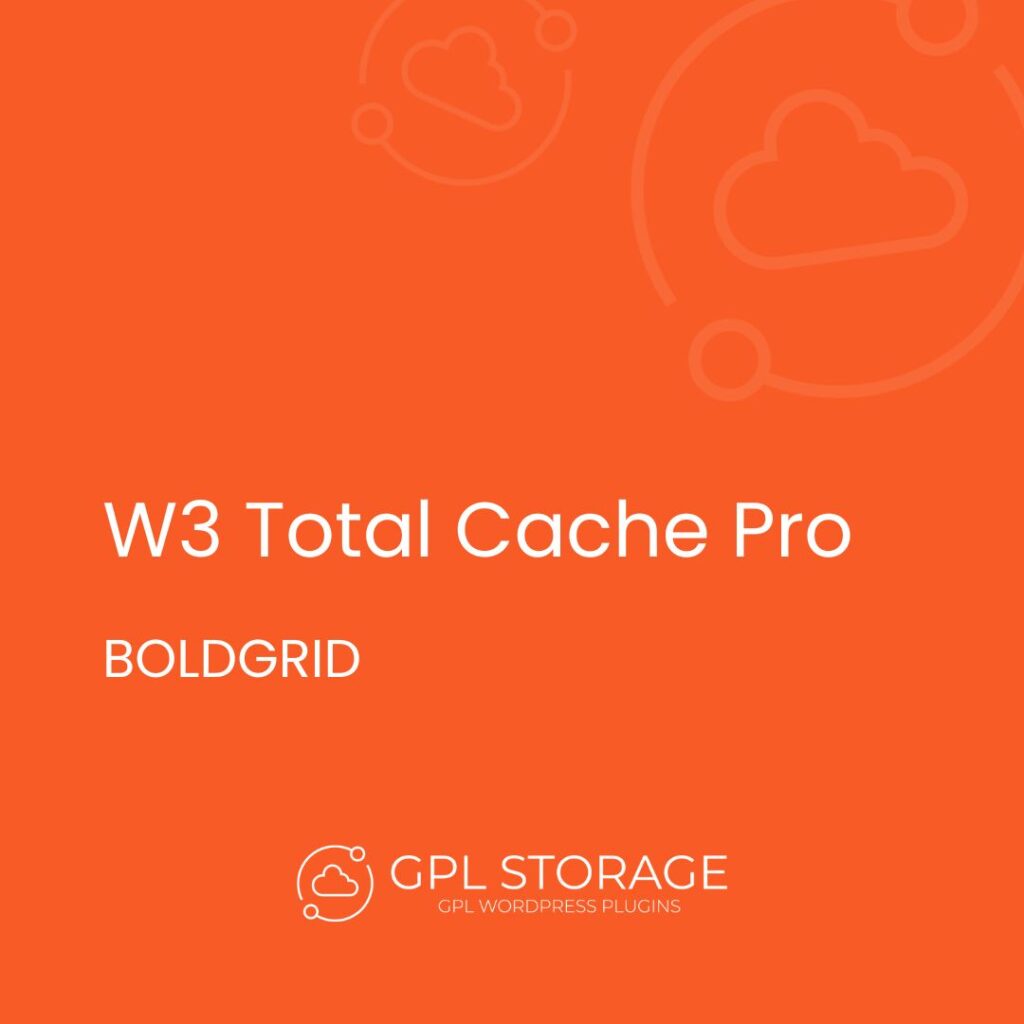 W3 Total Cache Pro-BOLDGRID GPL Download