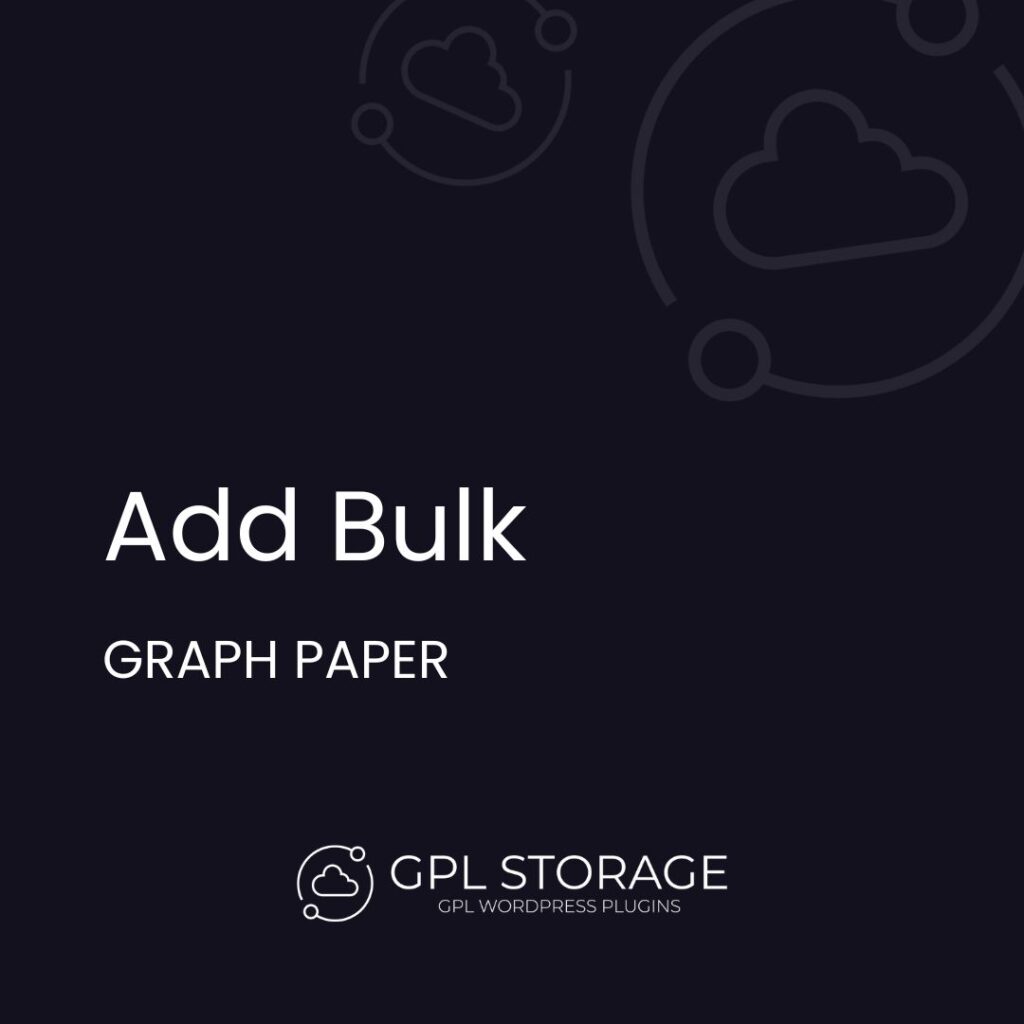 Add Bulk-GRAPH PAPER GPL Download