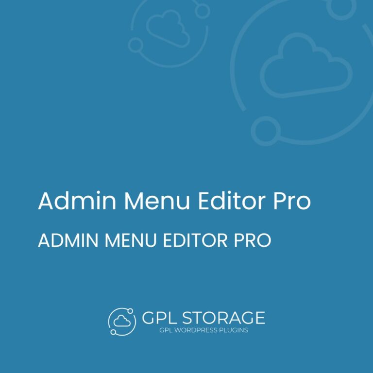 Admin Menu Editor Pro