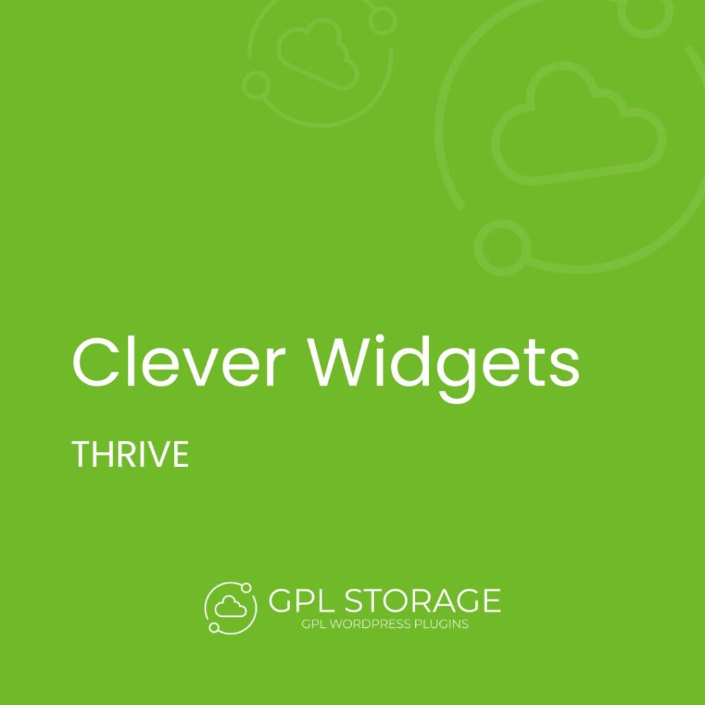 Clever Widgets-THRIVE GPL Download