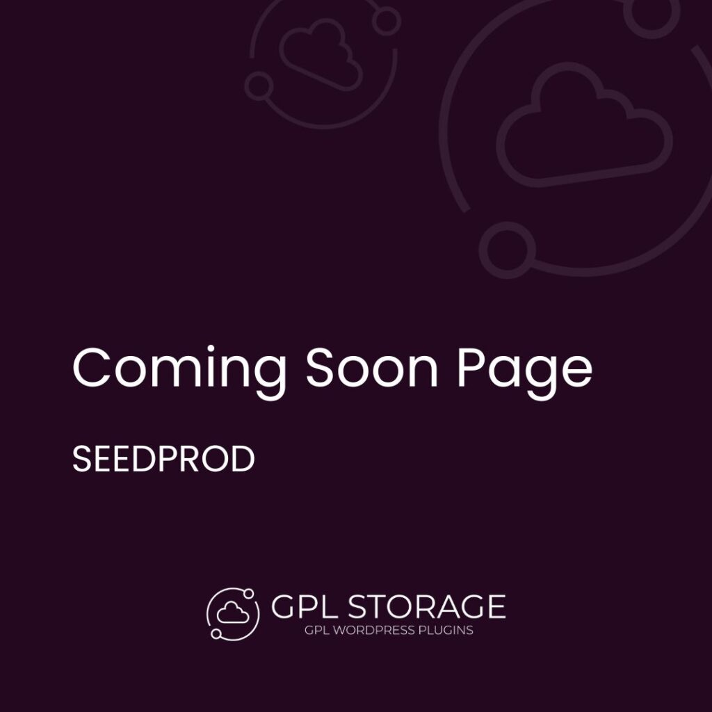 Coming Soon Page-SEEDPROD GPL Download